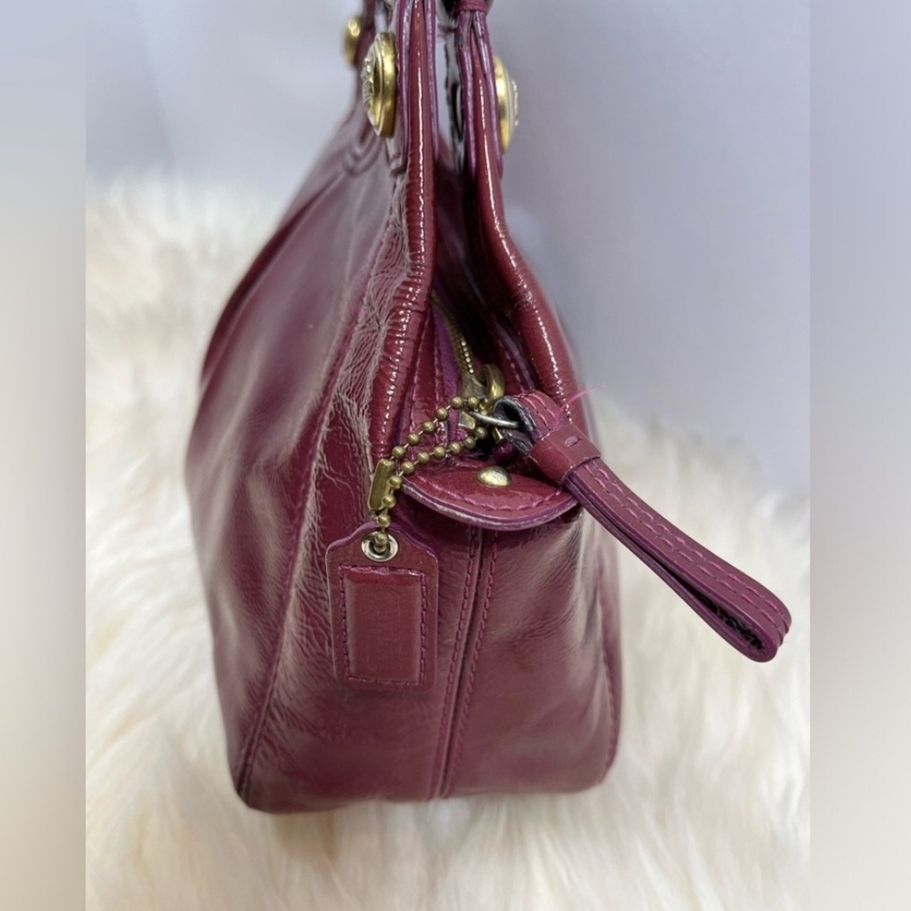 **EUC** COACH MIA Patent Leather Elegant Y2K Red Women's Handbag - Picture 3 of 4